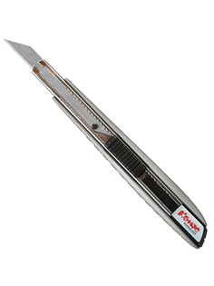 Нож универсальный 9 мм Комус, фиксатор, дляправш./левш., алюминиевый корпус