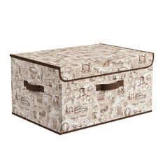 Короб стеллажный Valiant с откидной стенкой с крышкой 50x35x25 см