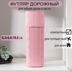 Футляр для зубной щётки и пасты, 19 см, цвет МИКС No Brand