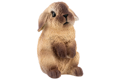 Копилка 12х11х18 см Elan Gallery Кролик милашка бежевый с коричневыми лапками