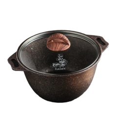 Кастрюля Granit ultra, 2 л, стеклянная крышка, антипригарное покрытие No Brand