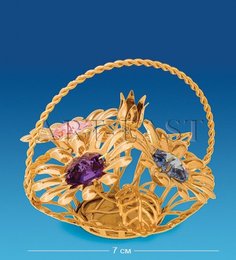 Фигурка Корзина с цветами с цв.кр. (Юнион) AR-4037/ 1 113-60559 Crystal Temptations