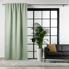 Штора на ленте, блэкаут, цвет 09, светлозеленый,140x280 см, A90030T- light green, 1 шт. No Brand