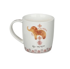 Кружка для напитков Слоники 350 мл в ассортименте (модель по наличию) No Brand