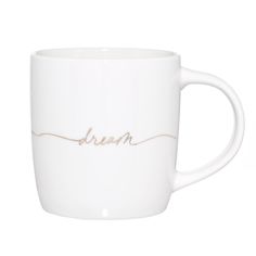 Кружка, 330 мл, фарфор N, белая, Dream, Scroll Kuchenland