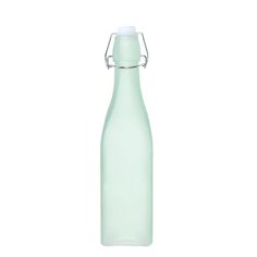 Бутылка для масла или уксуса, 500 мл, с клипсой, стекло/металл, зеленая, Light kitchen Kuchenland