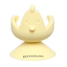 Подставка для яйца Kuchenland детская 6 см силикон желтая Цыпленок