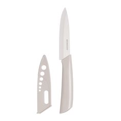 Нож для нарезки, 13 см, с чехлом, керамика/пластик, молочный, Regular Kuchenland