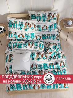 Пододеяльник Сказка "Совенок" евро 200х215 см