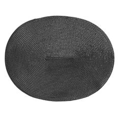 Салфетка под приборы, 30х45 см, полиэстер, овальная, черная, Circle shine Kuchenland