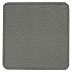 Коврик для сушки посуды Kuchenland 30x30 см, резина, серый, Assist