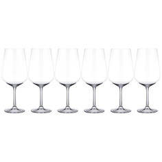 Бокалы для вина шампанского Muza Color стеклянные 21х21х15см набор 6 шт 694-024 Crystal Bohemia