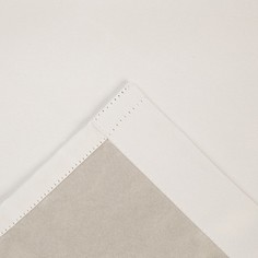 Штора портьерная Этель 145x265 см, двусторонний блэкаут, цвет Белый, пл. 240 г/м