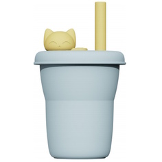 Силиконовый стакан Jordan Judy Silicone Сup Kitten 480 ml Blue KT054