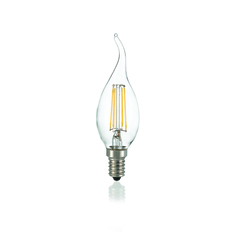Лампа филаментная ideal lux Свеча на ветру 4Вт 460Лм 4000К CRI80 Е14 230В 153940