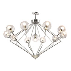 Crystal Lux Подвесная люстра Crystal Lux Fabricio SP11 Chrome/Transparente