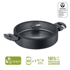 Сковорода сервир.с крышкой Berndes b.green Alu Recycled Induction 0015446106