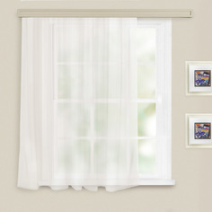 Штора однотонная, размер 140х145 см, цвет белый, вуаль Witerra