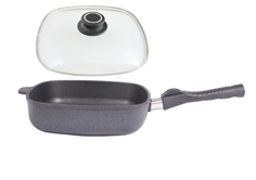 Сковорода BAF GIGANT Newline квадратная с крышкой 26х26 см h-6,5 см со съемной ручкой