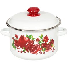 Кастрюля 4 л с крышкой крышка сталь Сибирские товары Гранатовый сок 1MD201M