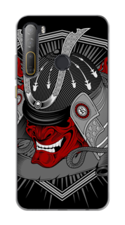 Чехол на HTC Desire 20 Pro "Красная маска самурая" Case Place