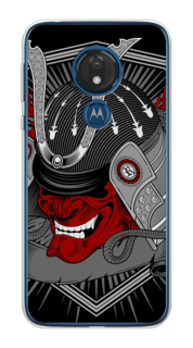 Чехол на Motorola Moto G7 "Красная маска самурая" Case Place