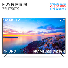 Телевизор Harper 75U750TS, 75"(190 см), UHD 4K