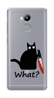 Чехол на Xiaomi Redmi 4 Pro "Котик с ножом" Case Place