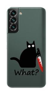 Чехол на Samsung Galaxy S22 Plus "Котик с ножом" Case Place