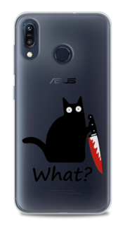 Чехол на ASUS ZenFone Max M1 ZB555KL "Котик с ножом" Case Place