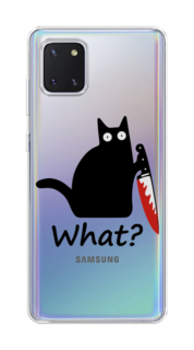 Чехол на Samsung Galaxy Note 10 Lite "Котик с ножом" Case Place
