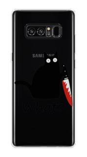 Чехол на Samsung Galaxy Note 8 "Котик с ножом" Case Place