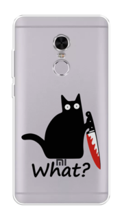 Чехол на Xiaomi Redmi Note 4 "Котик с ножом" Case Place