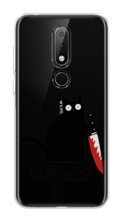 Чехол на Nokia 6.1 Plus "Котик с ножом" Case Place