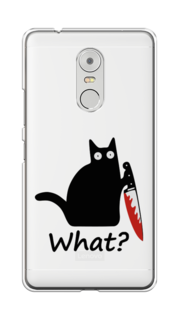 Чехол на Lenovo K6 Note "Котик с ножом" Case Place
