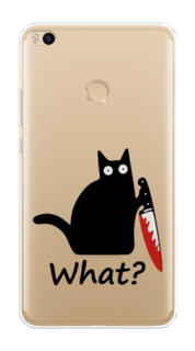 Чехол на Xiaomi Mi Max 2 "Котик с ножом" Case Place