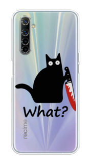 Чехол на Realme 6 "Котик с ножом" Case Place