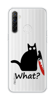 Чехол на Realme 6i "Котик с ножом" Case Place
