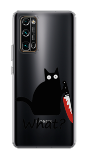 Чехол на Honor 30 Pro Plus "Котик с ножом" Case Place