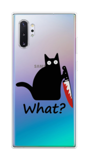 Чехол на Samsung Galaxy Note 10 Plus "Котик с ножом" Case Place