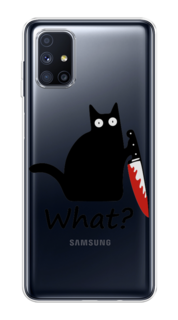 Чехол на Samsung Galaxy M51 "Котик с ножом" Case Place
