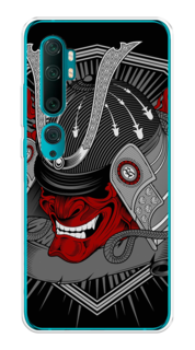 Чехол на Xiaomi Mi Note 10"Красная маска самурая" Case Place