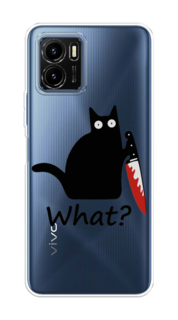 Чехол на Vivo Y15s "Котик с ножом" Case Place