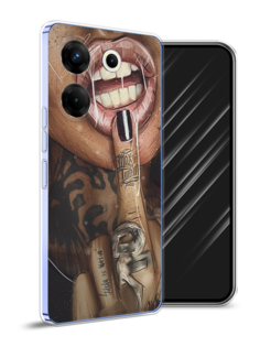 Чехол Awog на Tecno Camon 20 Pro 5G "Девушка с татуировками"