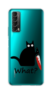 Чехол на Huawei P Smart 2021 "Котик с ножом" Case Place