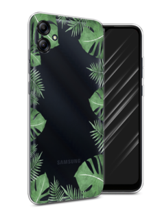 Чехол Awog на Samsung Galaxy A04e "Листья папоротника рамка"