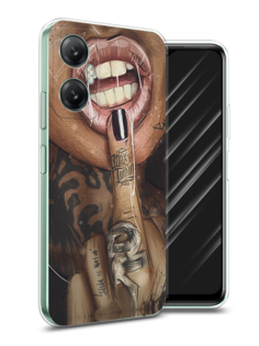 Чехол Awog на Infinix HOT 20 5G "Девушка с татуировками"