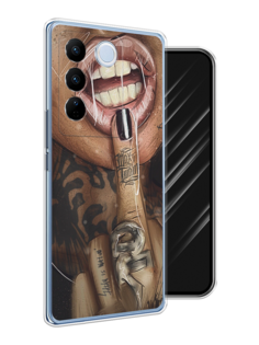 Чехол Awog на Vivo V27/V27 Pro "Девушка с татуировками"