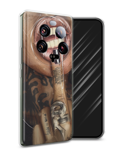 Чехол Awog на Xiaomi 13 ultra "Девушка с татуировками"