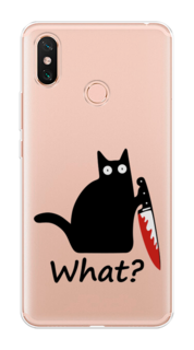 Чехол на Xiaomi Mi Max 3 "Котик с ножом" Case Place